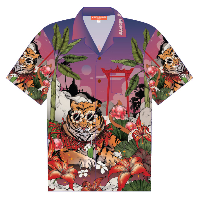 Sunset Tiger Everywhere Shirt