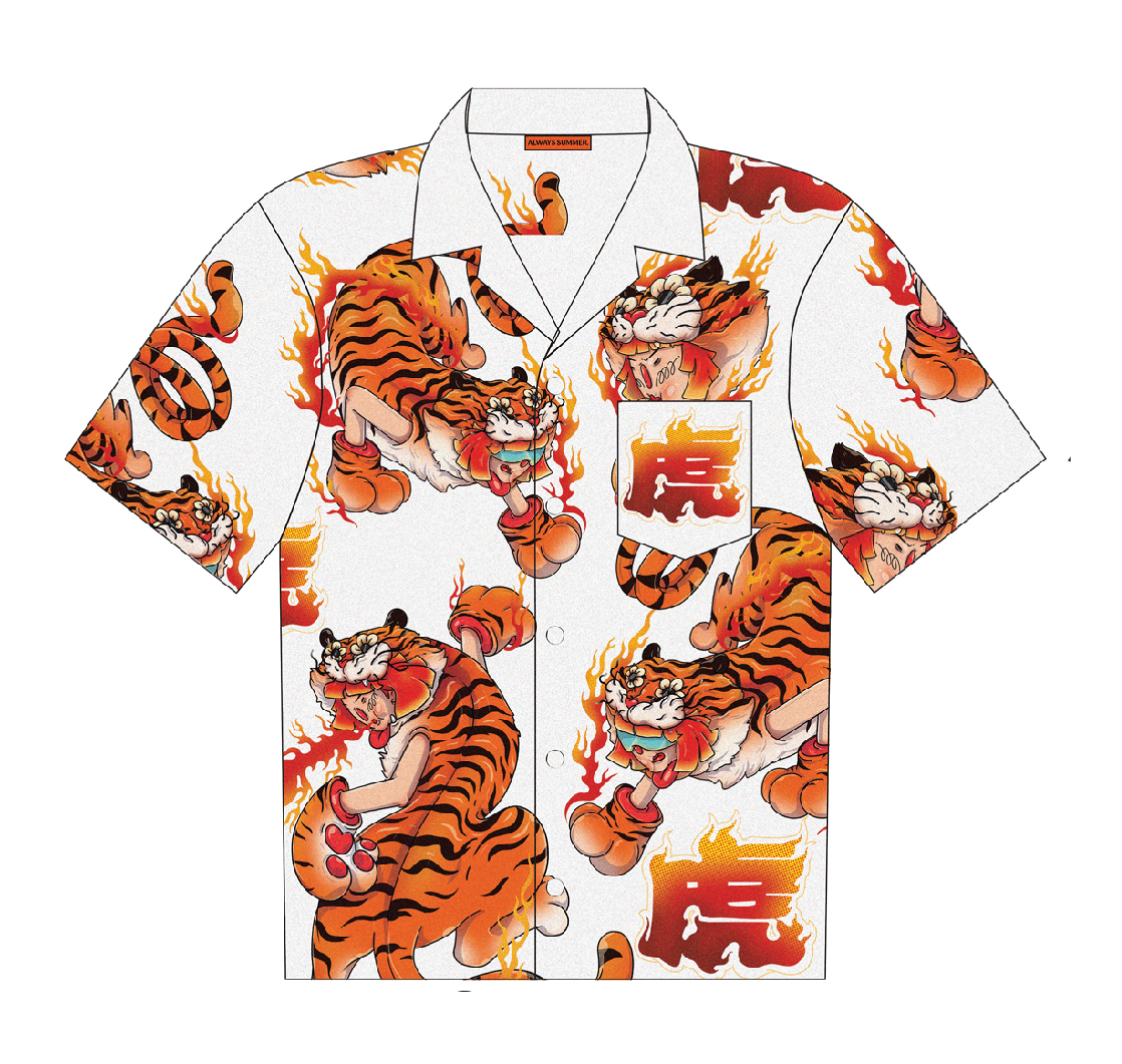 Yang Fire Tiger Anywhere Shirt