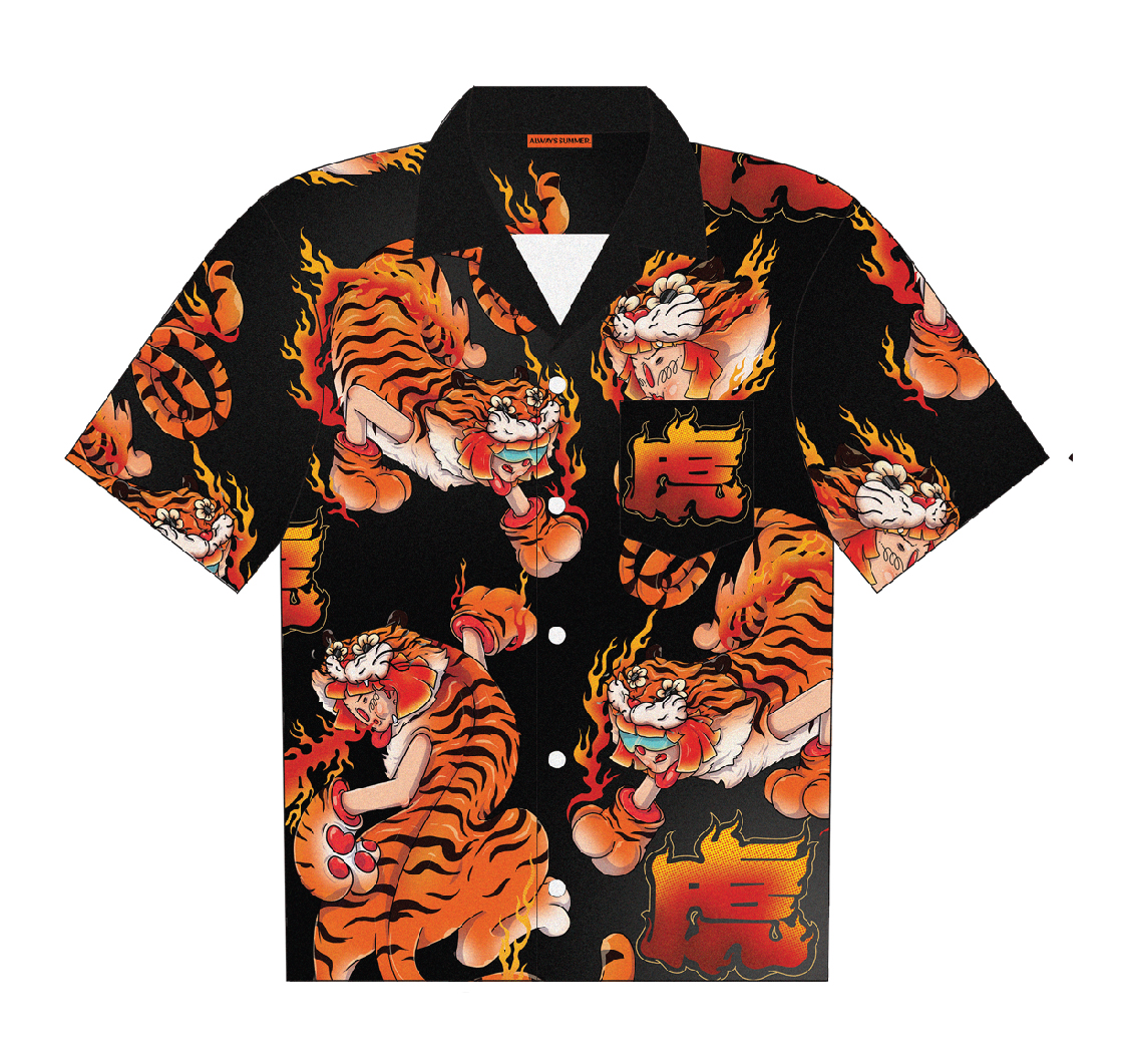 Yin Fire Tiger Anywhere Shirt